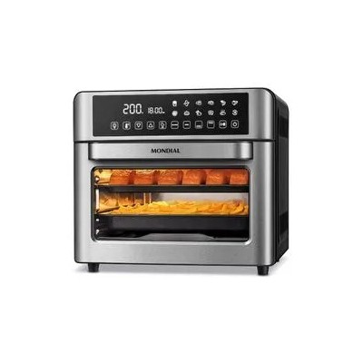 Fritadeira Air Fryer Forno Oven Digital 25L Mondial Preto/Inox 2000W