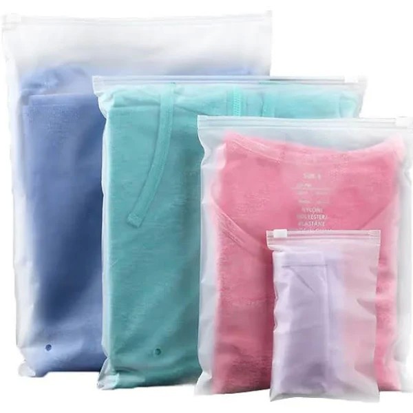 Saco Plástico EVA Embalagem Roupa Trilho Transparente - 25x35cm
